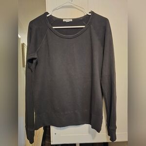 James Perse Black Crewneck Top